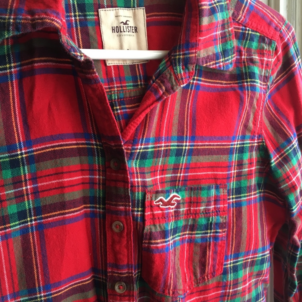 Hollister plaid shirt